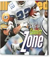 Dallas Cowboys Emmitt Smith, 1996 Nfc Championship Sports Illustrated Cover Canvas Print