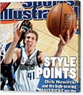 Dallas Mavericks Dirk Nowitzki, 2002 Nba Western Conference Sports Illustrated Cover Canvas Print
