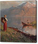 Date By The Fjord Canvas Print