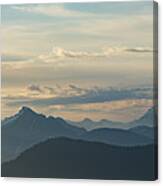 View From Mount Seymour At Sunrise Panorama Canvas Print