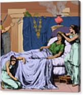 Death Of Cleopatra, Queen Of Egypt, 30 Canvas Print