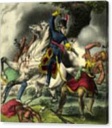 Death Of Tecumseh Canvas Print