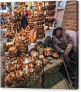 Deep Sleep In The Bazaar Canvas Print