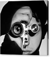 Dennis Stock With Camera Canvas Print