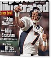 Denver Broncos Qb John Elway, Super Bowl Xxxiii Sports Illustrated Cover Canvas Print