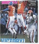 Denver Broncos Rich Karlis, 1987 Afc Championship Sports Illustrated Cover Canvas Print