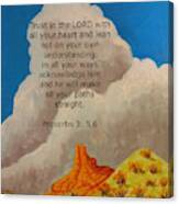 Desert Clouds Proverbs Canvas Print