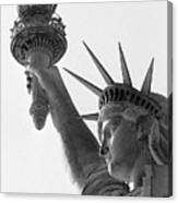 Detail Of The Statue Of Liberty Canvas Print
