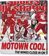Detroit Red Wings Goalie Chris Osgood, 2009 Nhl Stanley Cup Sports Illustrated Cover Canvas Print