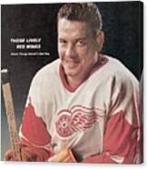 Detroit Red Wings Howie Young Sports Illustrated Cover Canvas Print