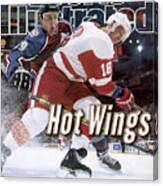 Detroit Red Wings Kirk Maltby, 1997 Nhl Western Conference Sports Illustrated Cover Canvas Print