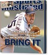 Detroit Tigers Justin Verlander... Sports Illustrated Cover Canvas Print
