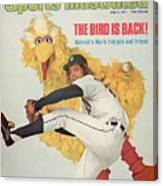 Detroit Tigers Mark Fidrych And Sesame Streets Big Bird Sports Illustrated Cover Canvas Print