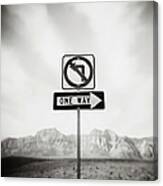 Directional Signs Canvas Print