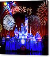 Disneyland 60th Anniversary Fireworks Canvas Print