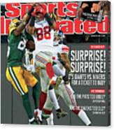 Divisional Playoffs - New York Giants V Green Bay Packers Sports Illustrated Cover Canvas Print