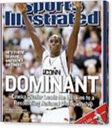 Dominant Emeka Okafor Leads The Huskies To A Resounding Sports Illustrated Cover Canvas Print