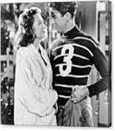 Donna Reed And James Stewart Canvas Print