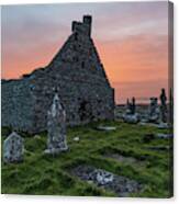 Doolin Ireland Graveyard At Sunrise Canvas Print