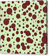 Dots Pattern 4 - Brown, Tea - Ceramic Tile Pattern - Surface Pattern Design - Mediterranean Pattern Canvas Print