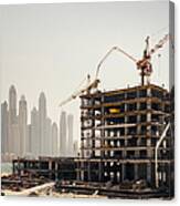 Dubai Construction Canvas Print