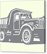 Dump Truck Canvas Print