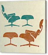 Eames Lounge Chairs Ii Canvas Print
