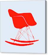 Eames Rocking Chair Red Canvas Print