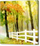 Early Autumn Morning Canvas Print