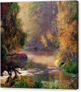 Early Morning In Autumn Canvas Print