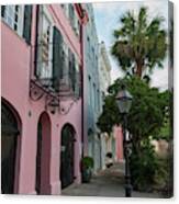 East Bay Street - Rainbow Row Canvas Print