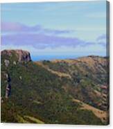 Akaroa Caldera Overlooking The South Pacific, New Zealand Canvas Print