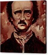 Edgar Allan Poe Dry Blood Canvas Print