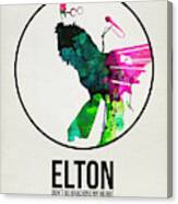 Elton Watercolor Poster Canvas Print