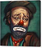 Emmett Kelly Weary Willie Hobo  Circus Clown Canvas Print