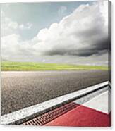 Empty Motor Racing Track Canvas Print