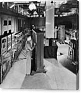 Eniac Machine Being Prepared Canvas Print