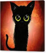 Enthralling Black Kitty 2 Canvas Print