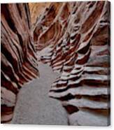 Erosion In Little Wild Horse Canyon In Utah Canvas Print