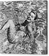 Esther Williams In Swimming Pool Canvas Print