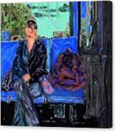 Evening Bus Ride 2 Canvas Print