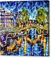 Evening Mood In Amsterdam Canvas Print