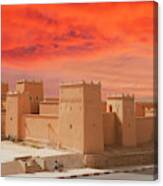 Exterior Buildings Of Kasbah Taourirt Canvas Print