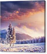 Fabulous Winter Landscape Canvas Print