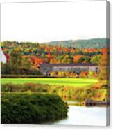 Fall In Bath New Hampshire Canvas Print