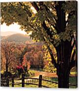 Fall Landscape , Woodstock , Vermont Canvas Print