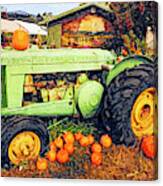 Fall Tractor Canvas Print