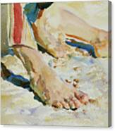 Feet Of An Arab, Tiberias Canvas Print
