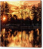 Fire Sunrise Pano Canvas Print