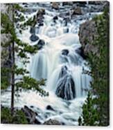 Firehole Falls In Late Afternoon Canvas Print